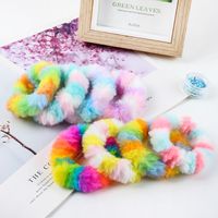 Simple Style Colorful Cloth Rib-knit Hair Tie 1 Piece main image 1