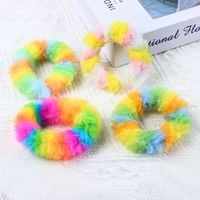 Simple Style Colorful Cloth Rib-knit Hair Tie 1 Piece main image 4