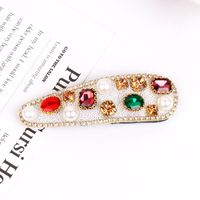 Classic Style Solid Color Rhinestone Hair Clip sku image 31