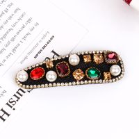 Classic Style Solid Color Rhinestone Hair Clip sku image 30