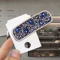 Classic Style Solid Color Rhinestone Hair Clip sku image 49