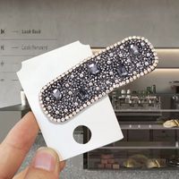 Classic Style Solid Color Rhinestone Hair Clip sku image 48