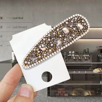 Classic Style Solid Color Rhinestone Hair Clip sku image 56