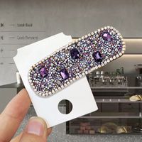 Classic Style Solid Color Rhinestone Hair Clip sku image 50