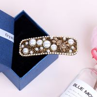 Classic Style Solid Color Rhinestone Hair Clip sku image 45