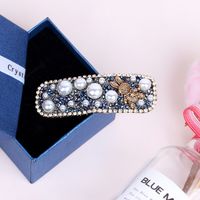 Classic Style Solid Color Rhinestone Hair Clip sku image 43