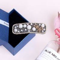 Classic Style Solid Color Rhinestone Hair Clip sku image 46