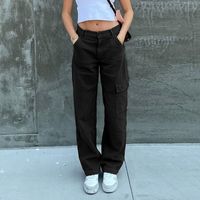 Women's Daily Fashion Solid Color Full Length Pocket Casual Pants main image 5