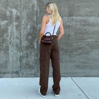 Women's Daily Fashion Solid Color Full Length Pocket Casual Pants main image 2