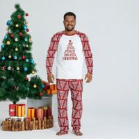 Retro Christmas Tree Spandex Printing Pants Sets Straight Pants Family Matching Outfits main image 4