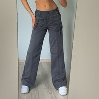 Women's Daily Casual Solid Color Full Length Washed Casual Pants main image 4