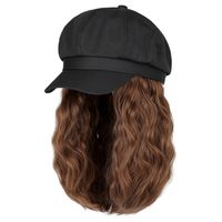 Women's Casual Fashion Brown White Casual Party High Temperature Wire Curls Wigs main image 5