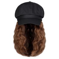 Women's Casual Fashion Brown White Casual Party High Temperature Wire Curls Wigs main image 6