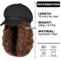 Women's Casual Fashion Brown White Casual Party High Temperature Wire Curls Wigs main image 4