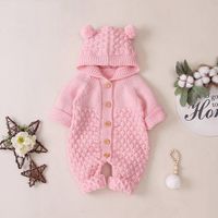 Süß Einfarbig Baumwolle Baby Kleidung sku image 4