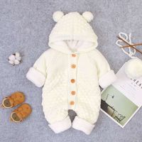 Süß Einfarbig Baumwolle Baby Kleidung sku image 6