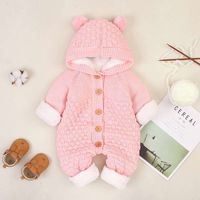 Süß Einfarbig Baumwolle Baby Kleidung sku image 8
