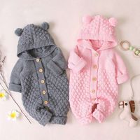 Cute Solid Color Cotton Baby Clothes main image 5