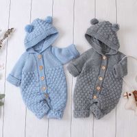 Cute Solid Color Cotton Baby Clothes main image 6