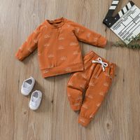 Casual Sun Printing Cotton Boys Clothing Sets sku image 8