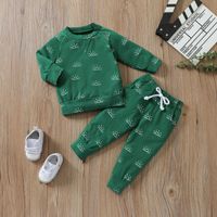 Casual Sun Printing Cotton Boys Clothing Sets sku image 16