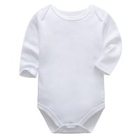 Casual Solid Color 100% Cotton Baby Rompers main image 4