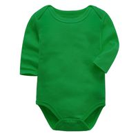 Casual Solid Color 100% Cotton Baby Rompers main image 2