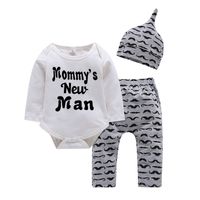 Fashion Letter Cotton Baby Clothing Sets sku image 3