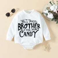 Fashion Letter Cotton Printing Baby Clothes sku image 4