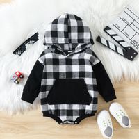 Fashion Plaid Cotton Baby Clothes sku image 4