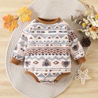 Fashion Geometric Polyester Printing Baby Clothes main image 1