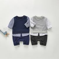 Cute Stripe Cotton Baby Clothes main image 1