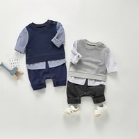 Cute Stripe Cotton Baby Clothes main image 6