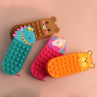 Silicone Decompression Pencil Case Multi-functional Student Stationery Box 1 Piece main image 5