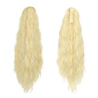 Women's Fashion Brown Gold Black Holiday High Temperature Wire Long Curly Hair Wigs sku image 6