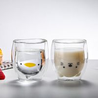 Mignon Dessin Animé Verre Bouteilles D'eau main image 2