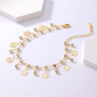 Simple Style Butterfly Zircon Iron Copper Wholesale Anklet main image 4