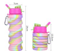 Fashion Camouflage Silica Gel Water Bottles sku image 2