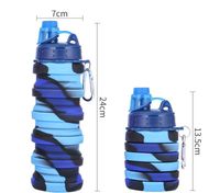 Fashion Camouflage Silica Gel Water Bottles sku image 3