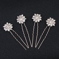 Imitated Crystal&cz Fashion Geometric Hair Accessories  (rose Alloy) Nhhs0183-rose Alloy sku image 1