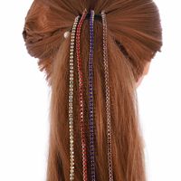 Mode Einfarbig Strass Überzug Haarklammer main image 1