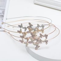 Simple Style Butterfly Alloy Rhinestones Hair Band main image 1