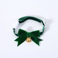 Elegant Polyester Christmas Solid Color Bow Knot Pet Accessories sku image 2