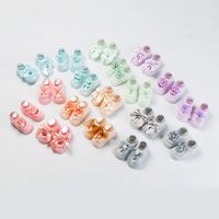 Kid's Cute Flower Bow Knot Cotton Ankle Socks 3 Pieces main image 1