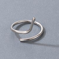 Simple Style Geometric Alloy Women's Rings 1 Piece sku image 2