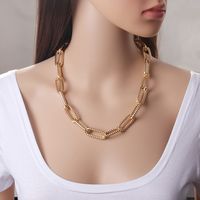 Hip-hop Geometric Aluminum Patchwork Plating Women's Necklace 1 Piece main image 1