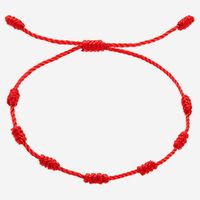 Chinoiseries Rond Nouer Corde Tricot Perles Bracelets 1 Pièce sku image 1