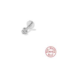 1 Pièce Mode Star Lune Foudre Argent Sterling Incruster Zircon Boucles D'oreilles sku image 2