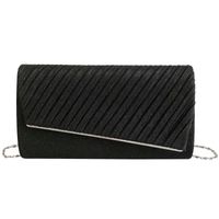 Blue Black Silk Stripe Frosted Square Evening Bags sku image 2