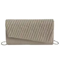 Blue Black Silk Stripe Frosted Square Evening Bags sku image 4